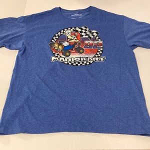 Mario Kart 92’ Blue T-Shirt Men’s Large Nintendo